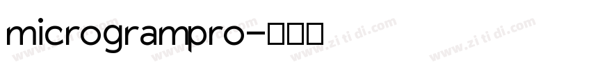 microgram pro字体转换